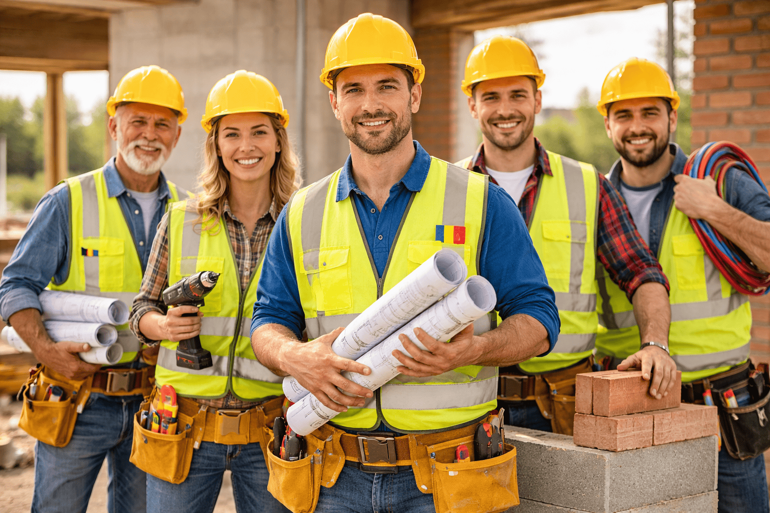 Site modern pentru firmă de construcții și renovări